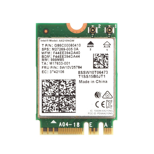 Y5 AX210NGW AX210 WiFi 6E Gig + M.2 2230 A/E Key Module MU-MIMO Tri-Band Wi-Fi Card with Bluetooth 5.2. Support Windows 10/11 64bit No vPro